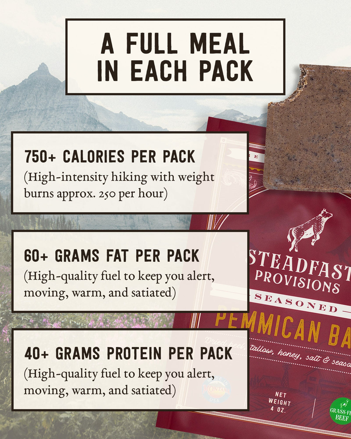 Pemmican Meal Bar Steadfast Provisions Webstore