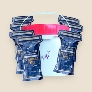 Seven Bricks Pemmican Bucket:<BR>"Three Weeks" Steadfast Provisions