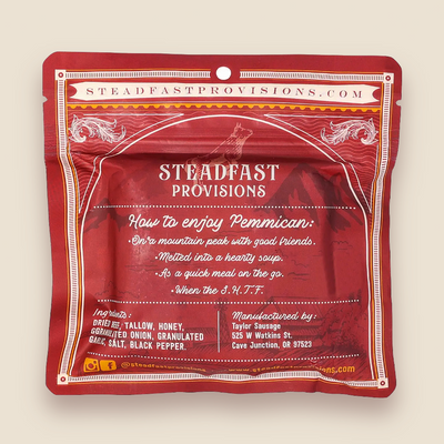 Pemmican Bar:<BR>"Three Hours" Steadfast Provisions Webstore