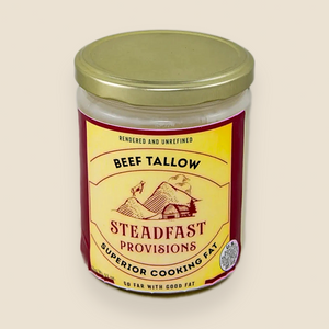 Tallow:<BR>Grass-Fed Beef Fat Steadfast Provisions Webstore