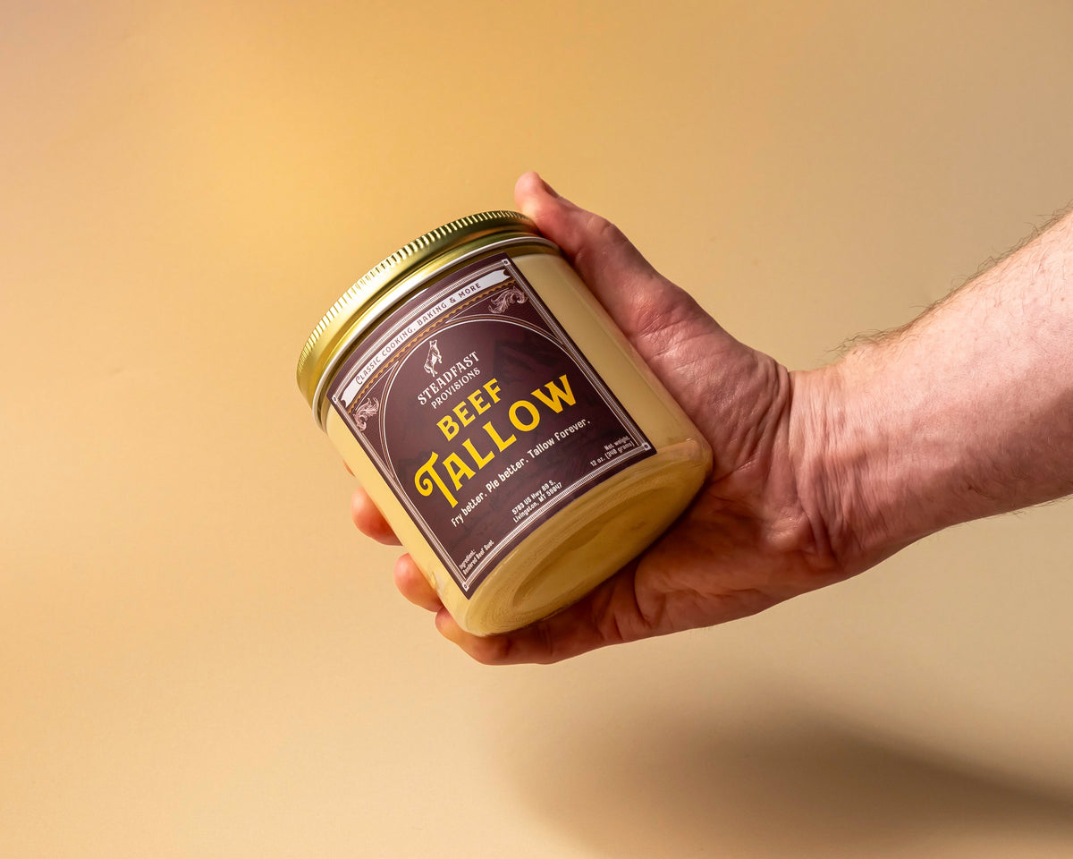 Tallow:<BR>Grass-Fed Beef Fat Steadfast Provisions Webstore