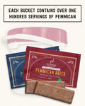 Pemmican Storage Bucket of BRICKS Steadfast Provisions