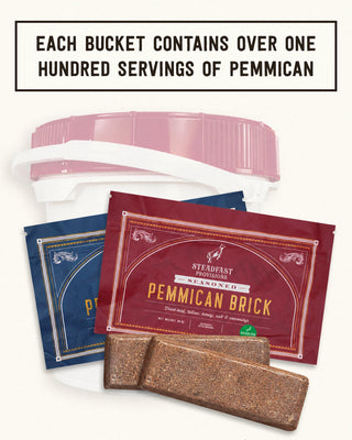 Pemmican Storage Bucket of BRICKS Steadfast Provisions
