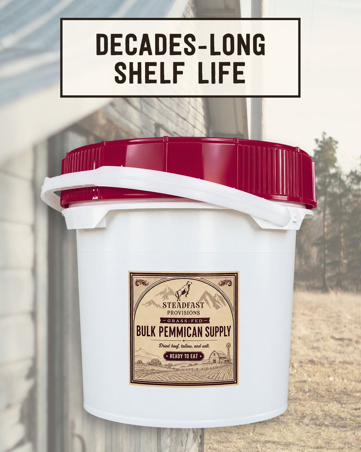 Pemmican Storage Bucket of BARS Steadfast Provisions