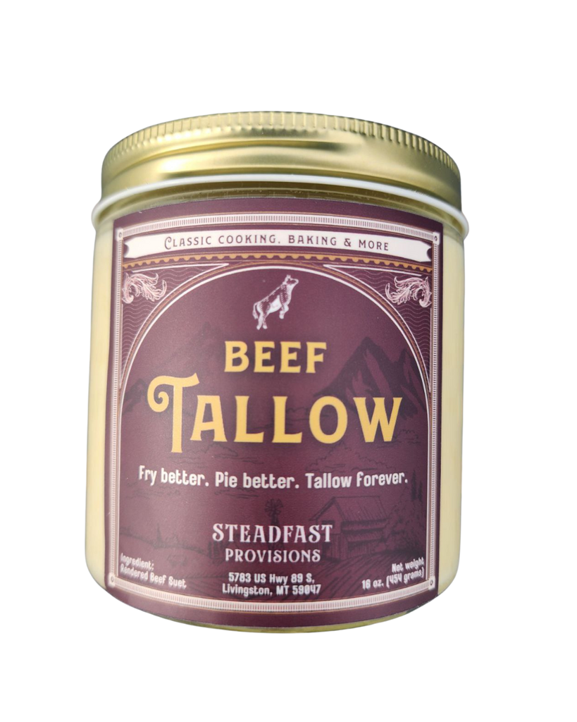 Tallow:<BR>Grass-Fed Beef Fat Steadfast Provisions Webstore
