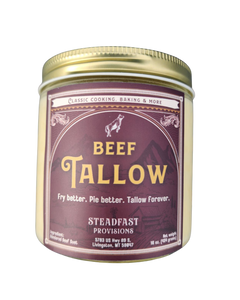 Tallow:<BR>Grass-Fed Beef Fat Steadfast Provisions Webstore